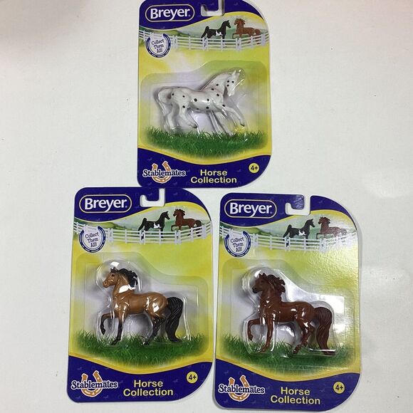 3 Breyer Stablemate Horse Collection Appaloosa Arabian Morgan New - Picture 1 of 7